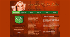 Desktop Screenshot of masaze-kaja.cz